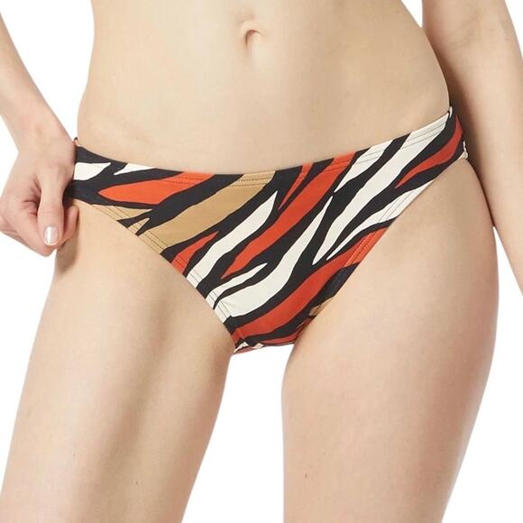 Michael Kors Women’s Classic Printed Bikini Swimsuit Bottom Multi Size L - Picture 1 of 2
